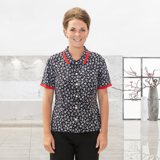 Contrast or Plain Blouse HOA-331