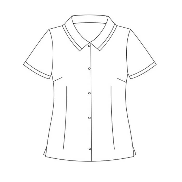 Contrast or Plain Blouse HOA-331