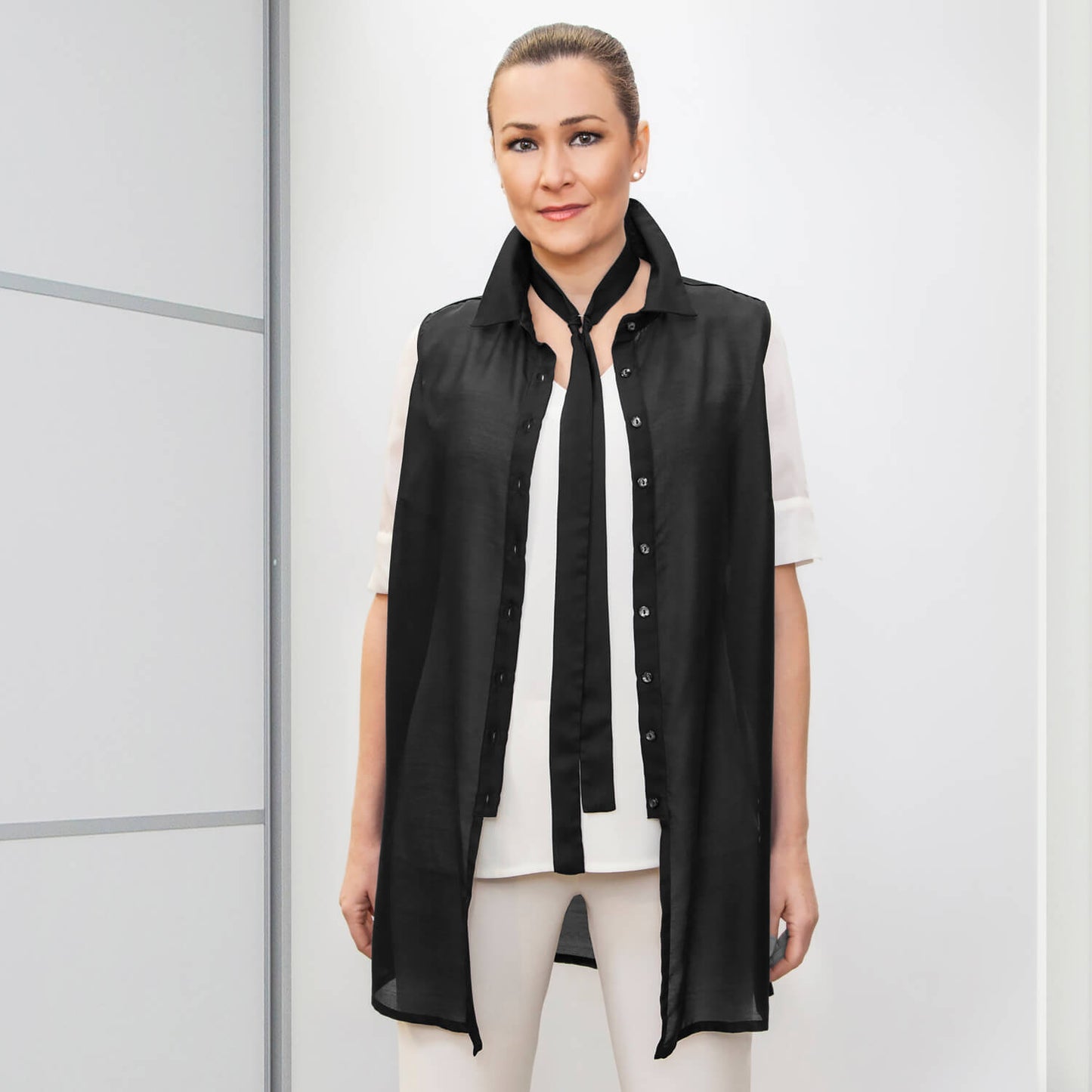 Black Gina Sleeveless Shirt