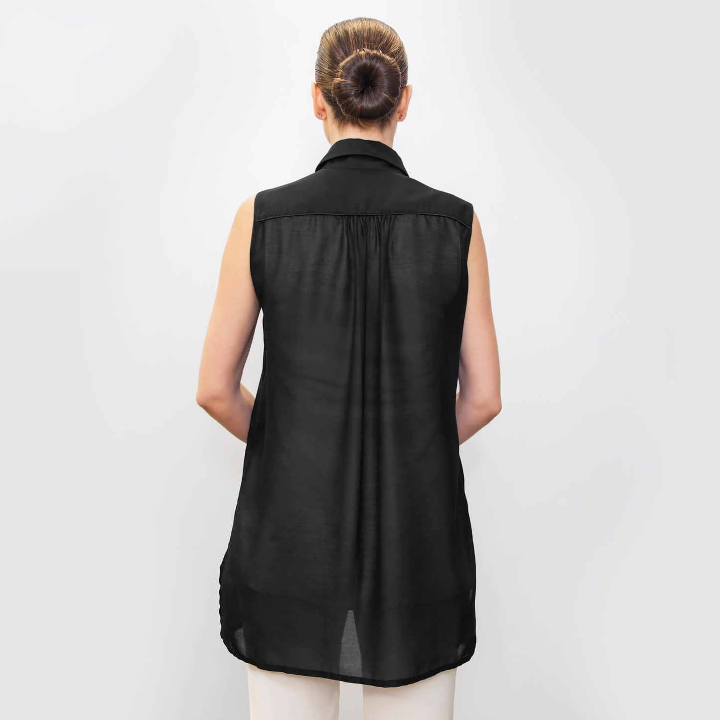 Black Gina Sleeveless Shirt