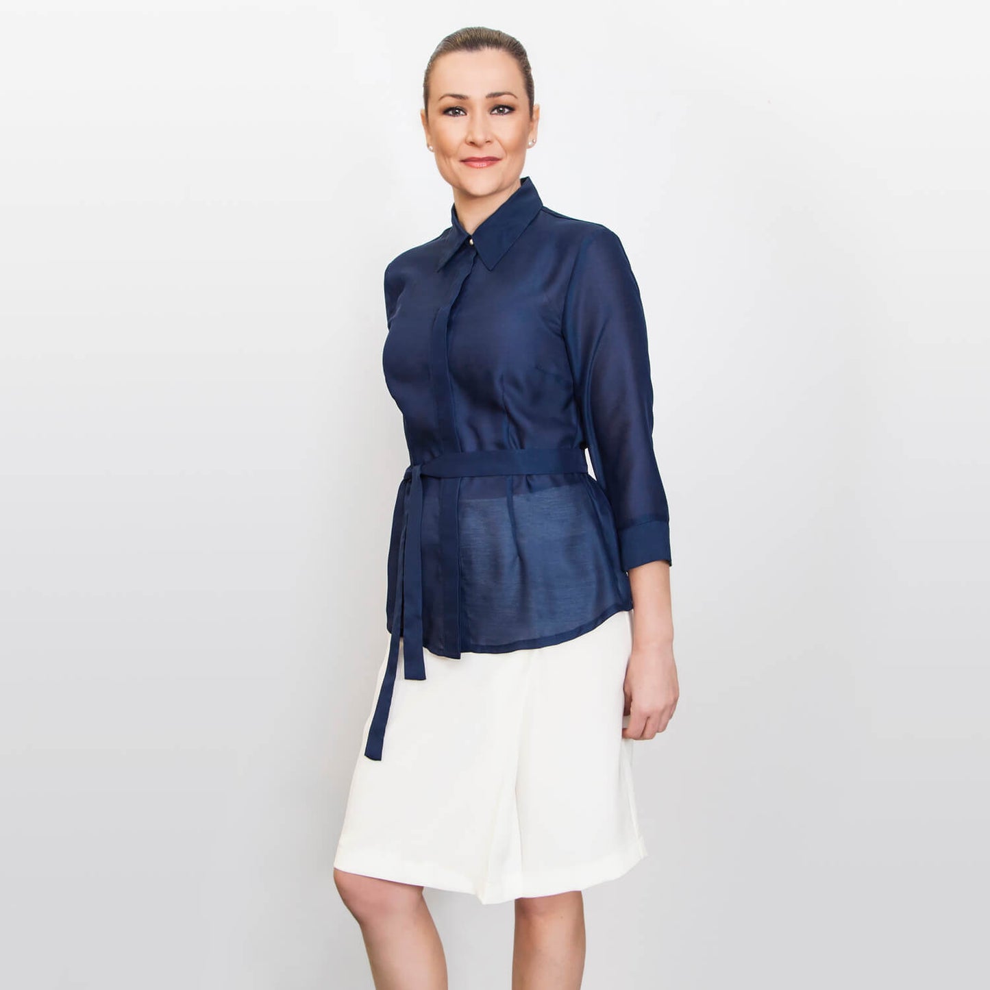 French Navy Jane Blouse