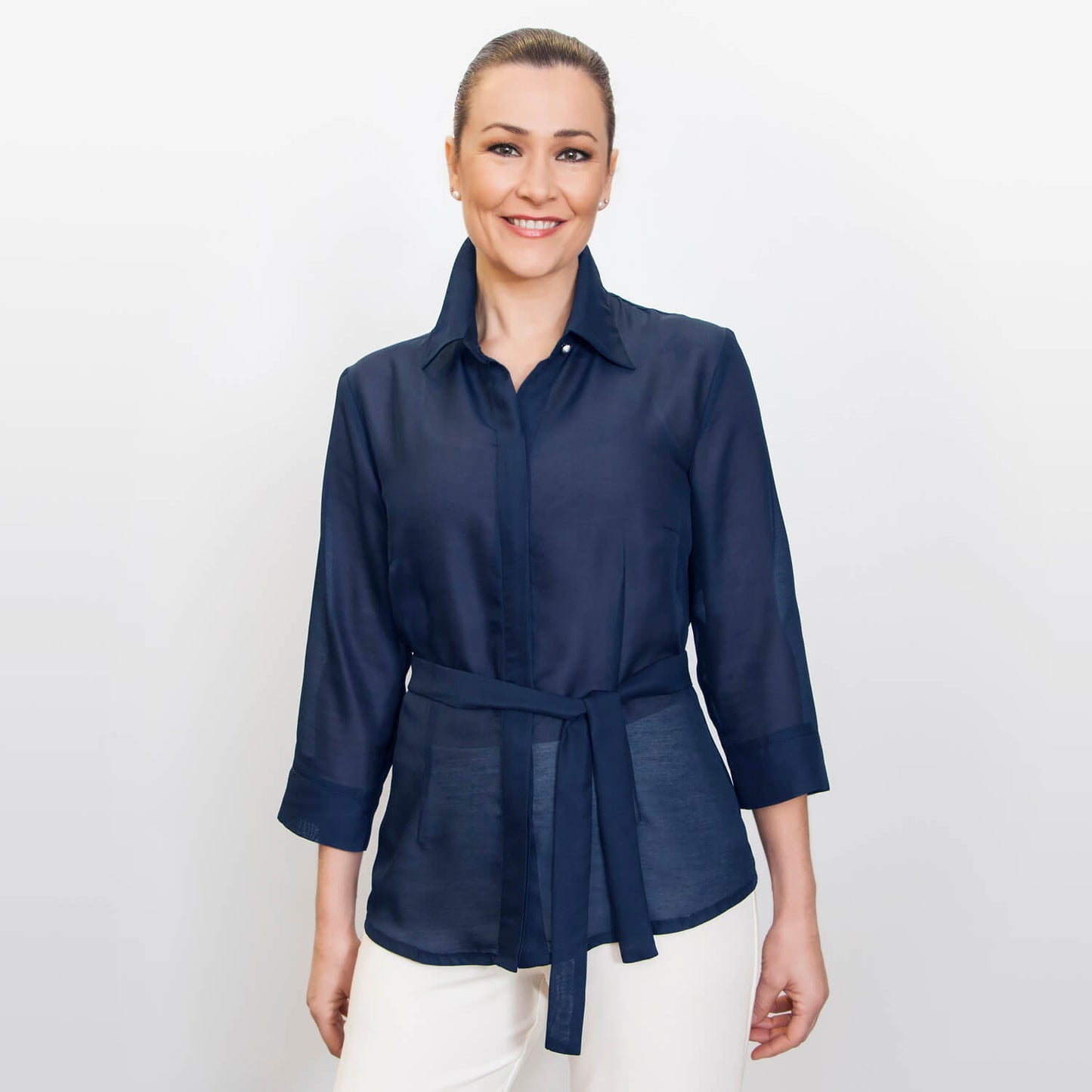 French Navy Jane Blouse