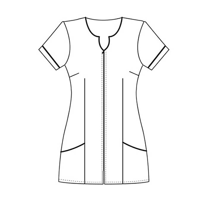 Women's Tunic Uniform Dental Chemist Beautician Dayna Allwest